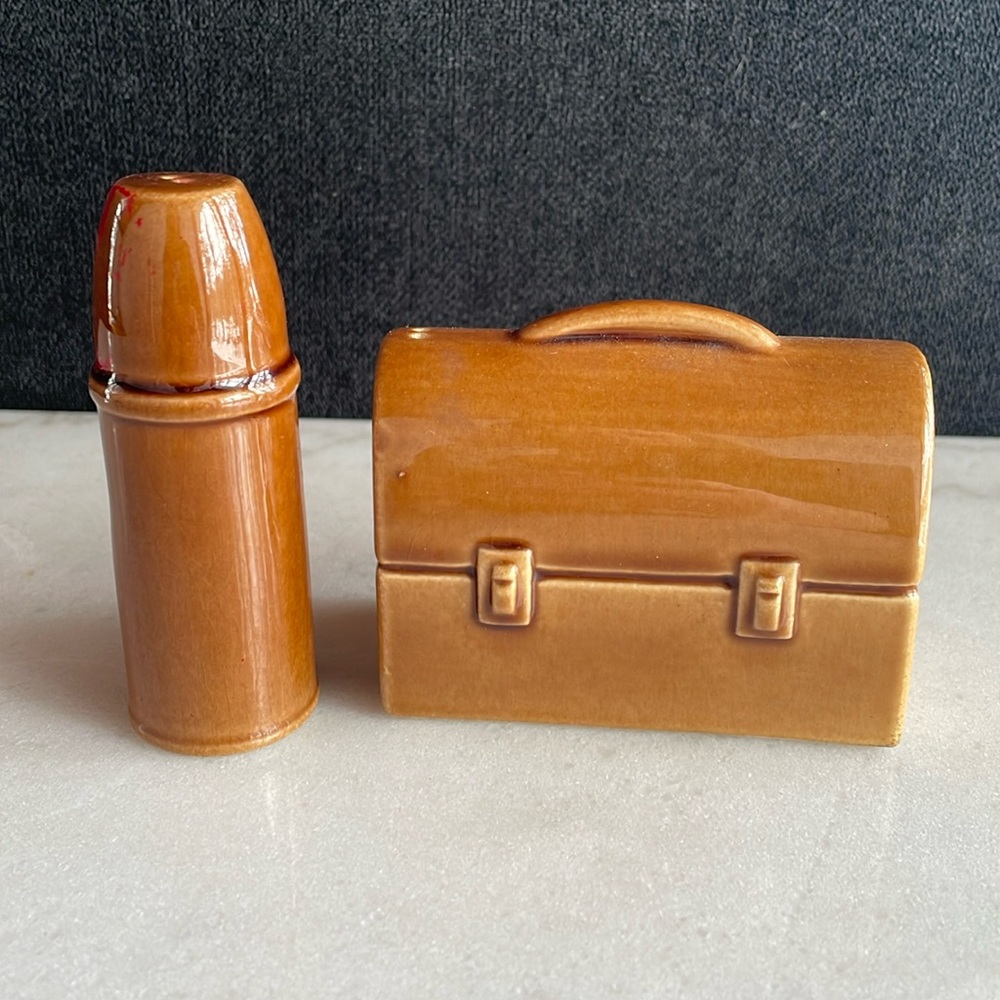 Lunchtime! Collectible Lunchbox Set of Salt and Pepper Shakers